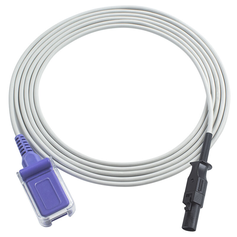 كابل مستشعر SpO2 متوافق مع M&B ذو 6 سنون، تقنية Nell-cor