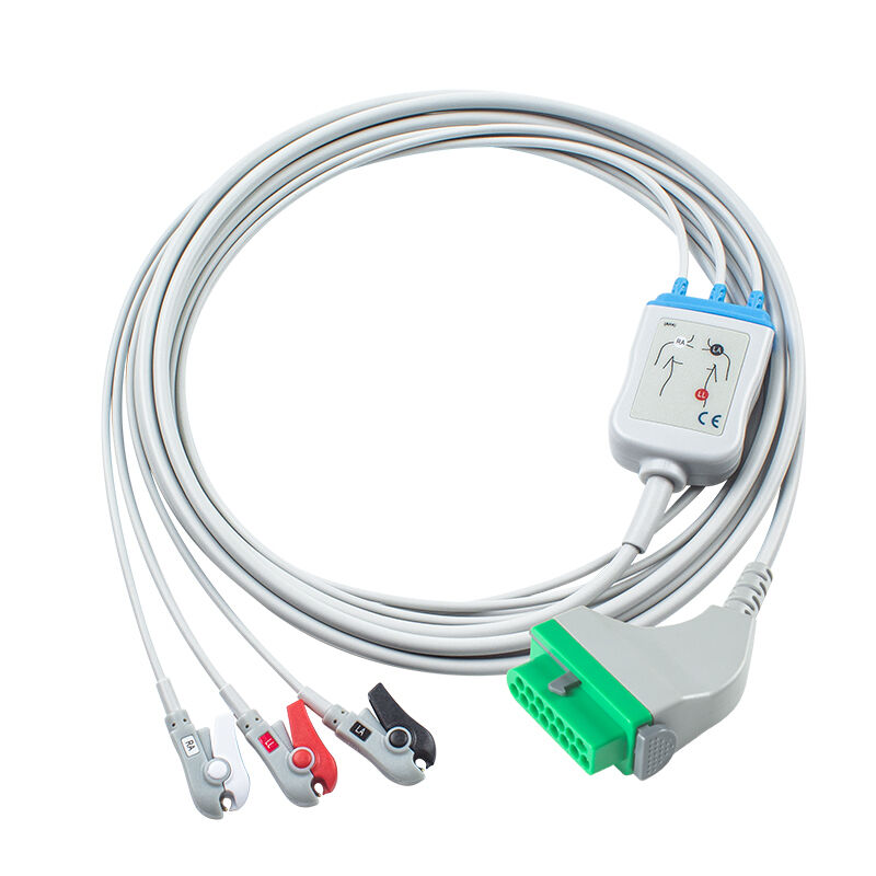 كابل تخطيط القلب فوكودا دينشي CIO-07CTP-5NA CIO-07CTP-3NA 15 سن DSL-8001 DSL-8001R Dynascope DS-8100 DS-8200 DS-8500