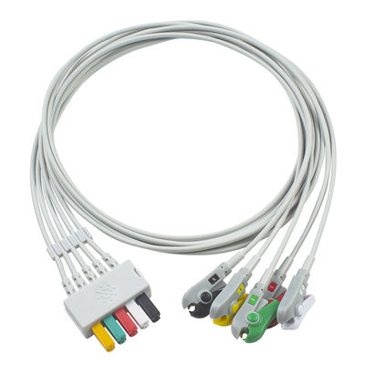 سيمنز / دراجر 5956359 MP03414 ECG Leadwire 5Lead ECG كابل قابل للفصل