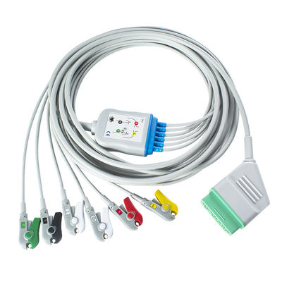 نيهون كوهدن كابل ECG من قطعة واحدة 12Pin كابل ECG 6 lead