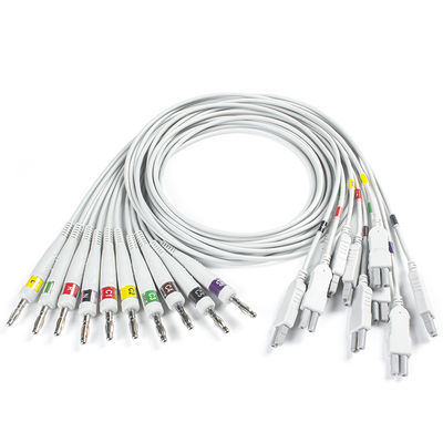 نوراف كوارك C12x ECG تشخيصي 12 اختبار الإجهاد الرصاصي ECG مكيّف مع كابل المريض TPU