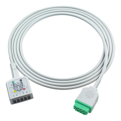 GE Marquette 11Pin 5Lead ECG Trunk Adapter كابل 1553AAO 120 250cx 259cx Vivid S6 كابل تمديد ECG الأسلوب الأوروبي