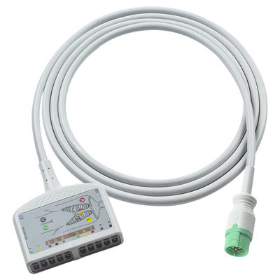 متوافق مع Mindray BeneHeart D6 ECG الكابل الكهربائي لجهاز Mindray Defibrillator IEC